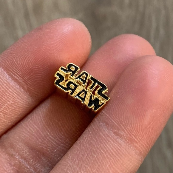 NWOT Star Wars, YGP, Shining 3-D Logo, Black Enamel LIMITED EDITION Charm 925 - Picture 5 of 10